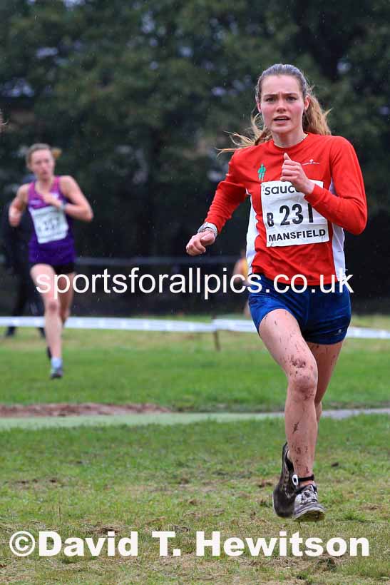 Junior Womens 2023 National Cross Country Relays, Berry Hill Park, Mansfield.  Photo: David T. Hewitson/Sports for All Pics